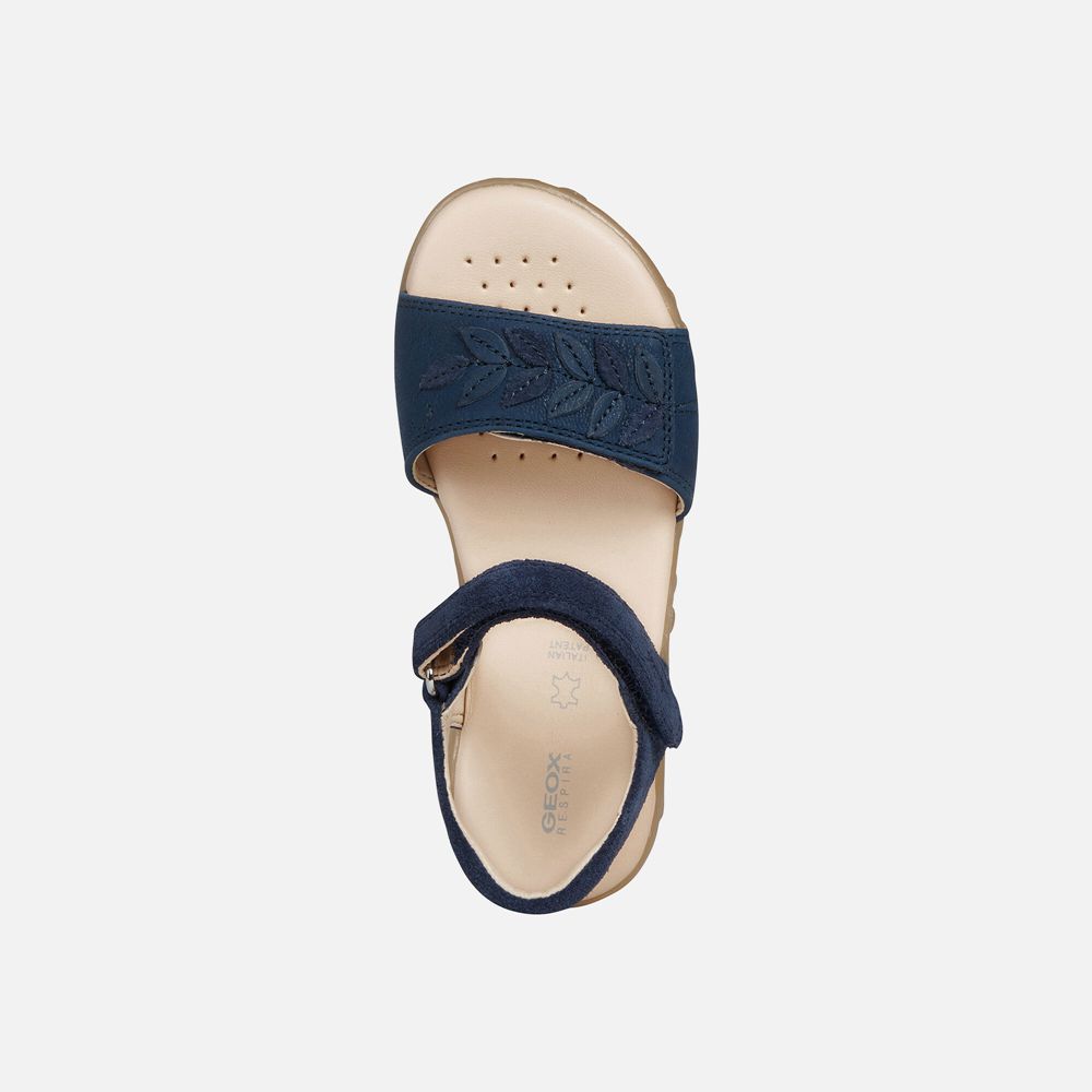 Geox Sandals Navy Haiti - Geox Girls Shoes - ZRSGWT640